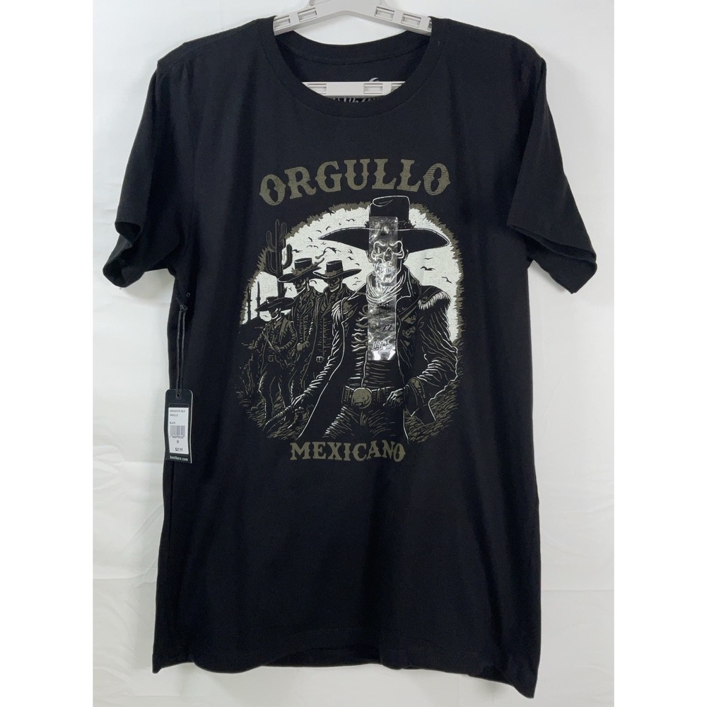 NWT Men's Brad Paisley Moon Shine Spirit Orgullo‎ Mexicano Black T-shirt Medium